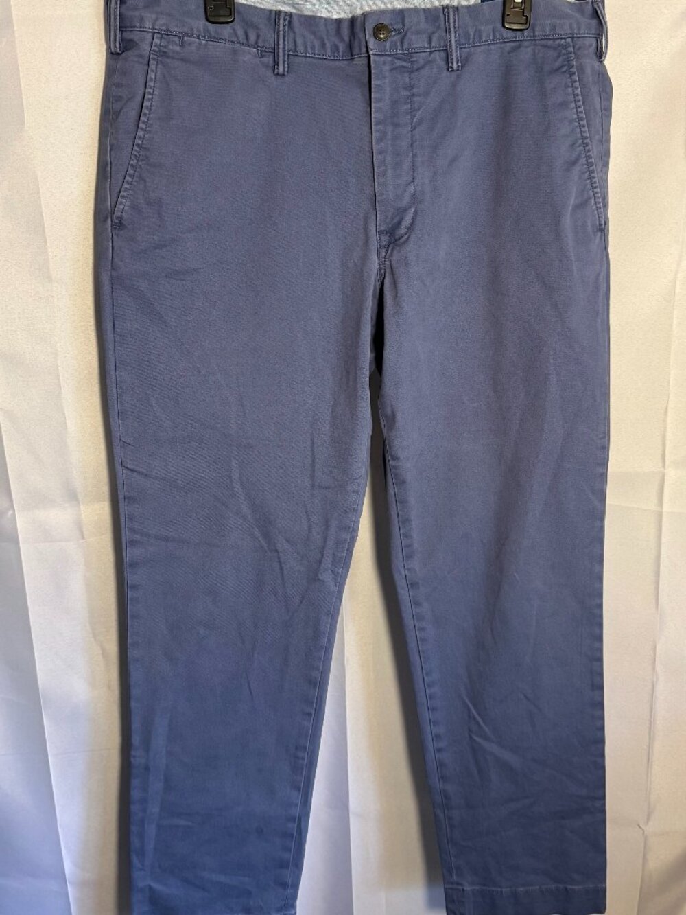 Polo Ralph Lauren Men’s 36x30 Slim Stretch Chino Pants Blue Cotton Casual
